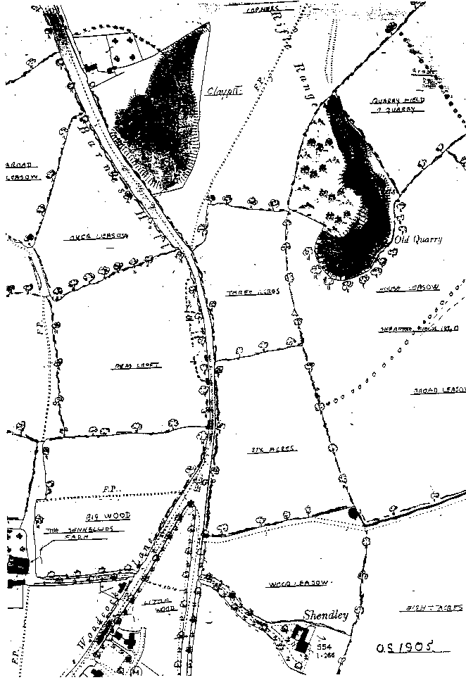 Ordnance Survey map of 1905